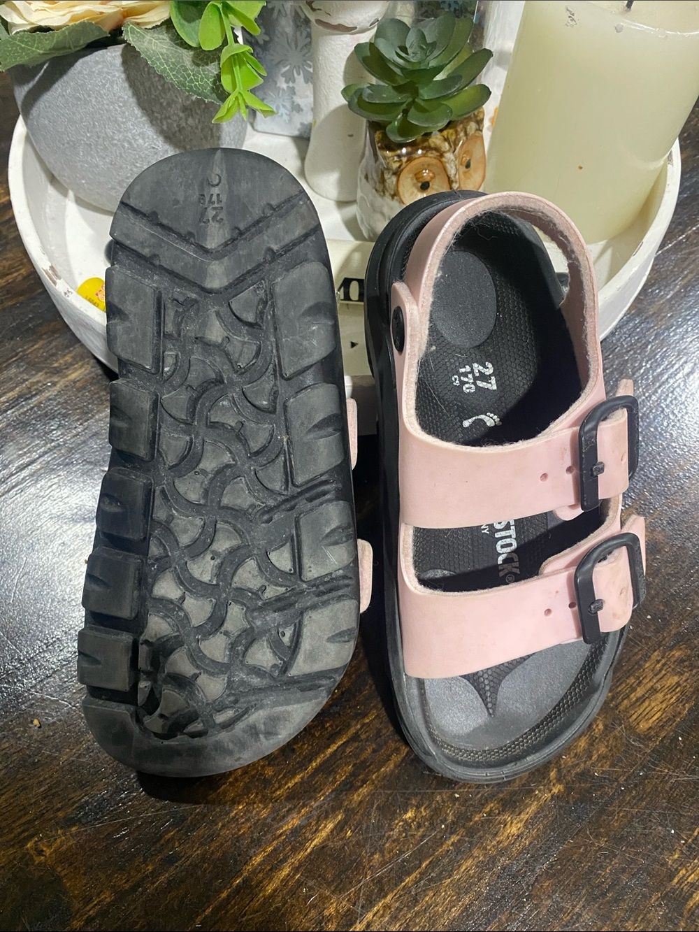 Birkenstock Kids Light Pink Double-Strap Sandals - Picture 3 of 3